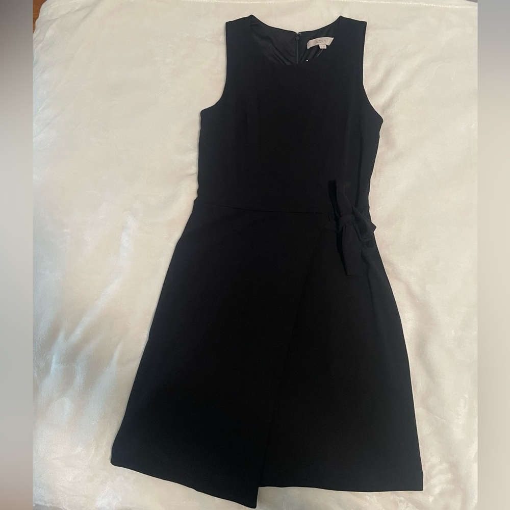 Loft Black Wrap Dress